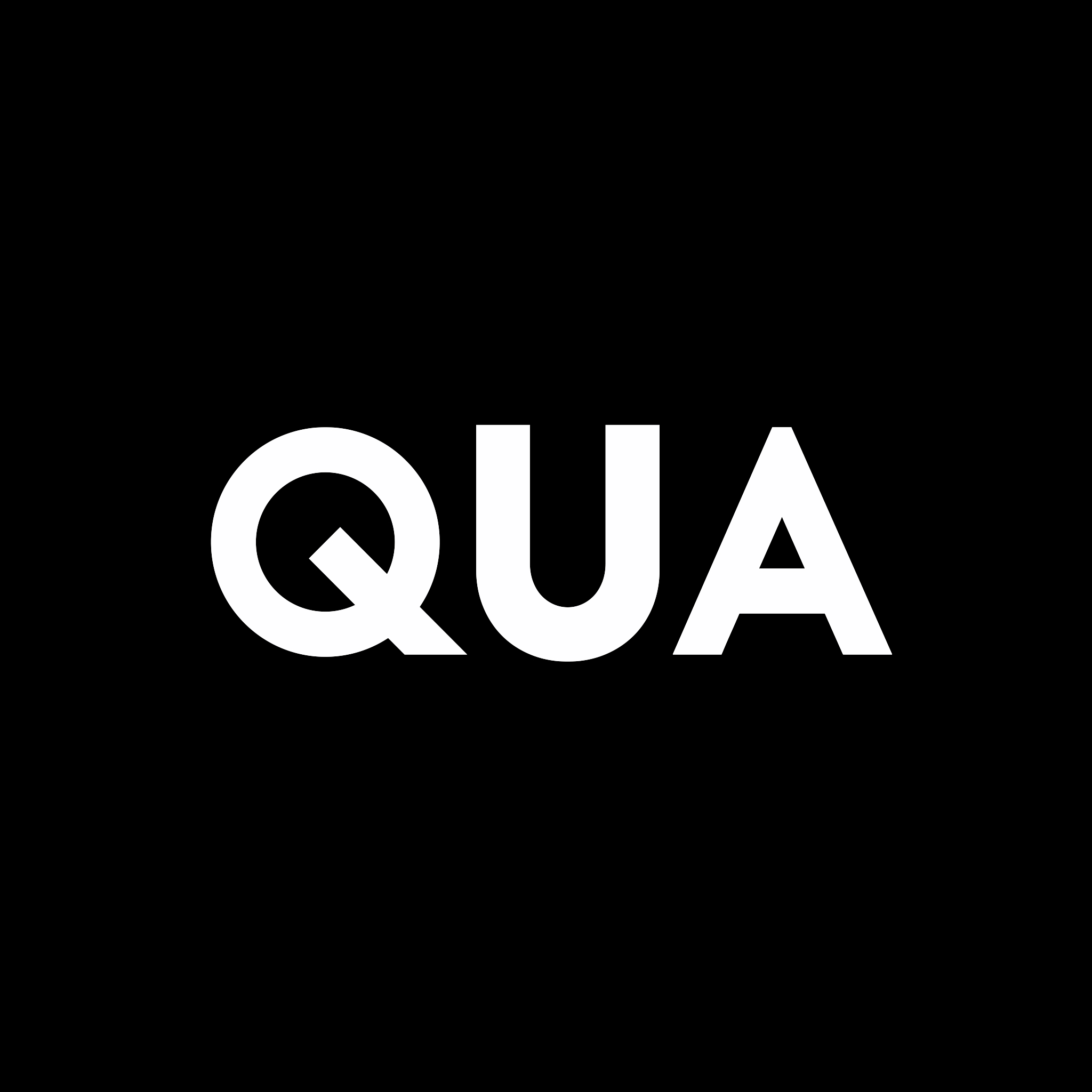 Qua Logo White